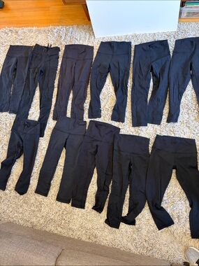 lululemon athletica Black Women's Legging Lot of 11 mixed lengths